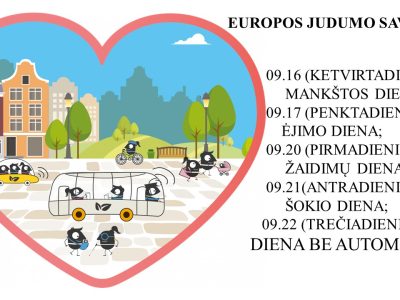 Judumo savaitė 2021 Judumo savaitė 2021