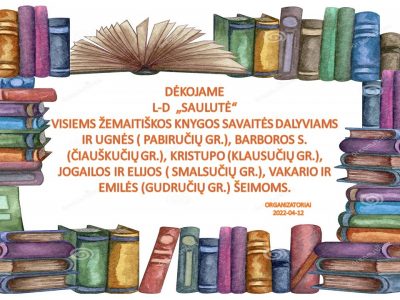 Žemaitiškos knygos savaitė Žemaitiškos knygos savaitė