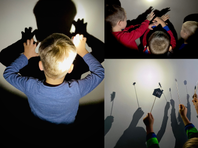 Žaidžiame šešėlių teatrą Žaidžiame šešėlių teatrą