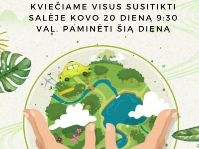 Kviečiame kartu minėti Žemės dieną Kviečiame kartu minėti Žemės dieną