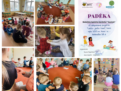 Socialinių – emocinių kompetencijų stiprinimo projektas „Liečiu – jaučiu Tave“