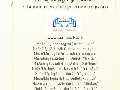 Gerosios patirties banko priemonės Kolega-kolegai Gerosios patirties banko priemonės Kolega-kolegai