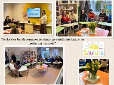 II modulio seminaras ,,Mokyklos bendruomenės telkimas įgyvendinant įtraukties principą įstaigoje“ II modulio seminaras ,,Mokyklos bendruomenės telkimas įgyvendinant įtraukties principą įstaigoje“