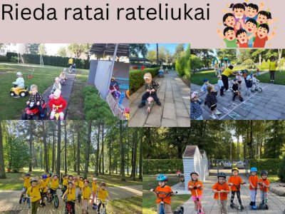 Akcija „Rieda ratai rateliukai“ Akcija „Rieda ratai rateliukai“