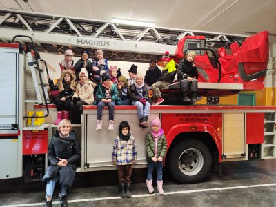 Išvyka į gaisrinę