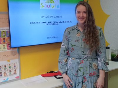 Sveikiname mokytoją Gintarę