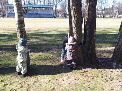 Mažųjų išvyka į parką