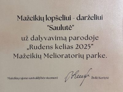 Rudens kelias 2025