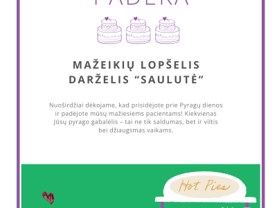 Ačiū Jums už dalyvavimą Pyragų dienoje – už šypsenas, gardžius kepinius ir širdis, pilnas gerumo